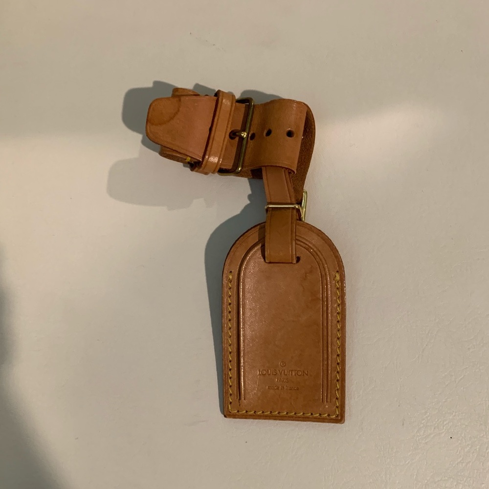 Authentic Louis Vuitton luggage tag